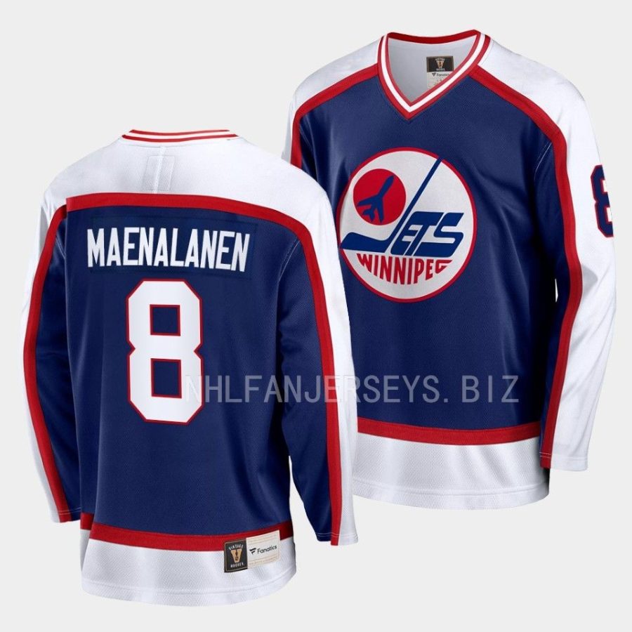 saku maenalanen jets navy 2022 90s night vintage jersey