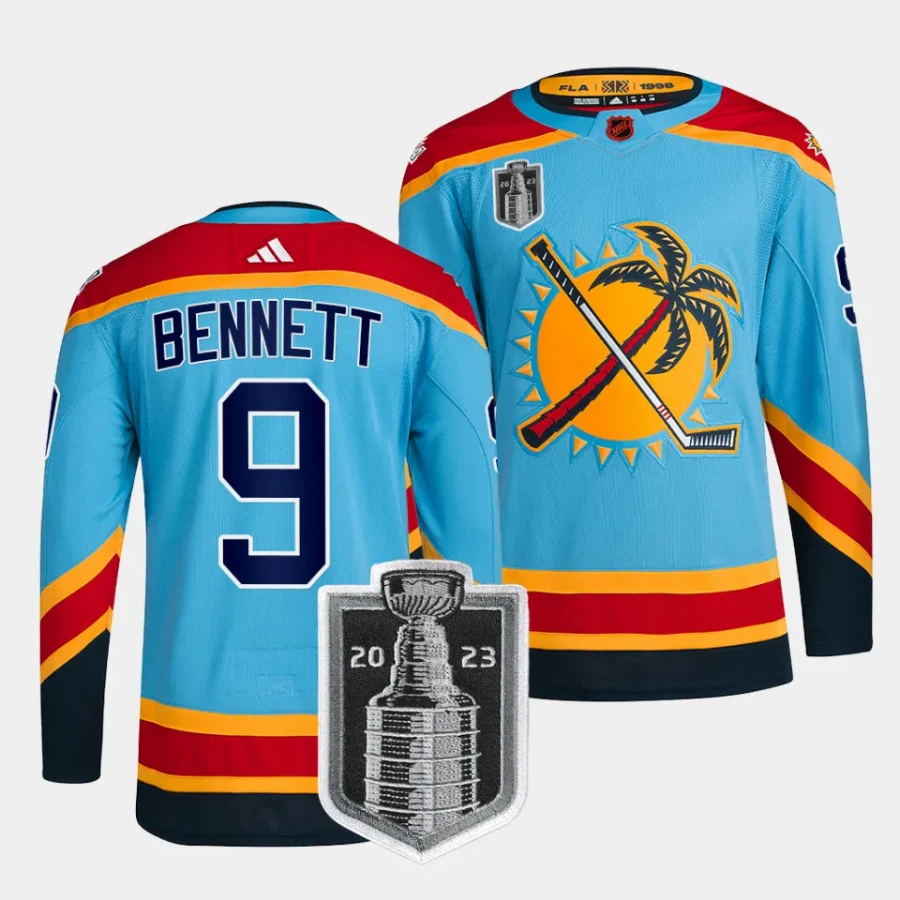 sam bennett panthers blue 2023 stanley cup final reverse retro authenticjersey