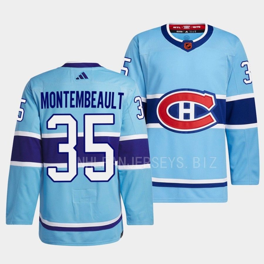 sam montembeault canadiens blue 2022reverse retro 2.0 authentic primegreen jersey