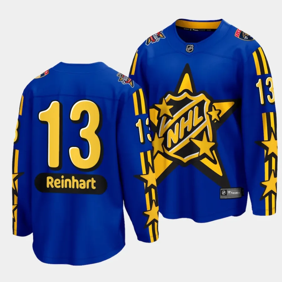 sam reinhart panthers blue 2024 nhl all star game breakaway jersey