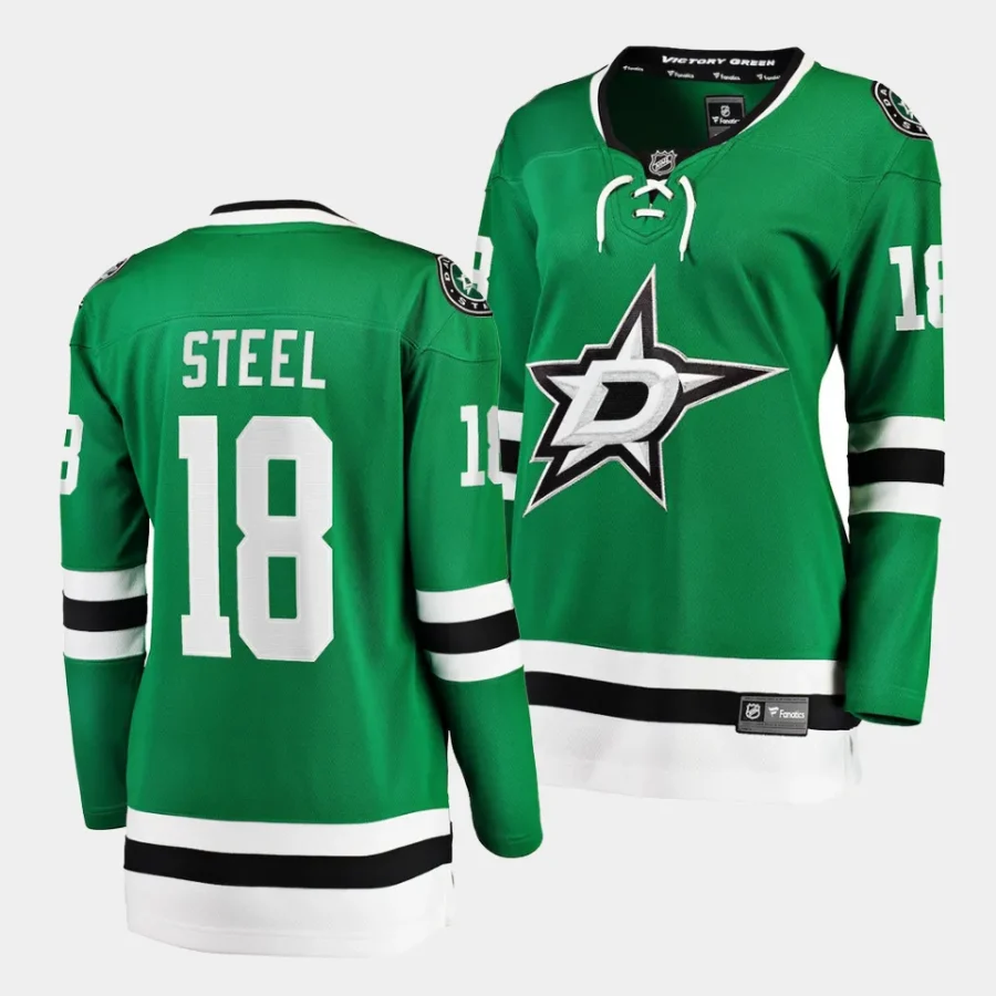 sam steel stars kelly green home women jerseys