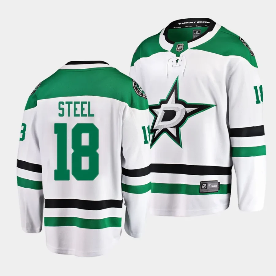 sam steel stars white away breakaway player jersey