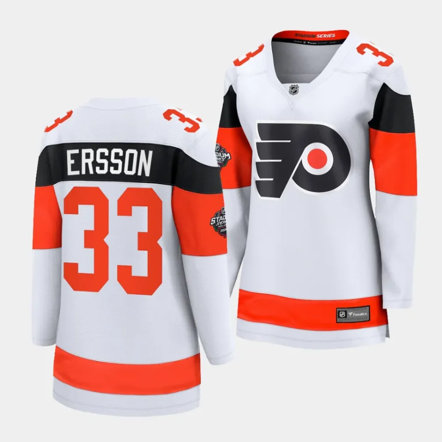 samuel ersson flyers white 2024 nhl stadium series women jerseys