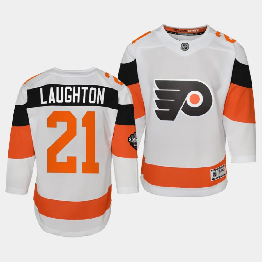 scott laughton flyers 2024 nhl stadium series youth whitepremier player jersey