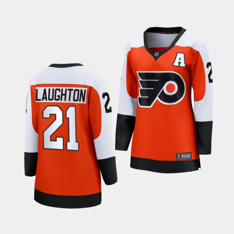 scott laughton flyers burnt orange home women jerseys