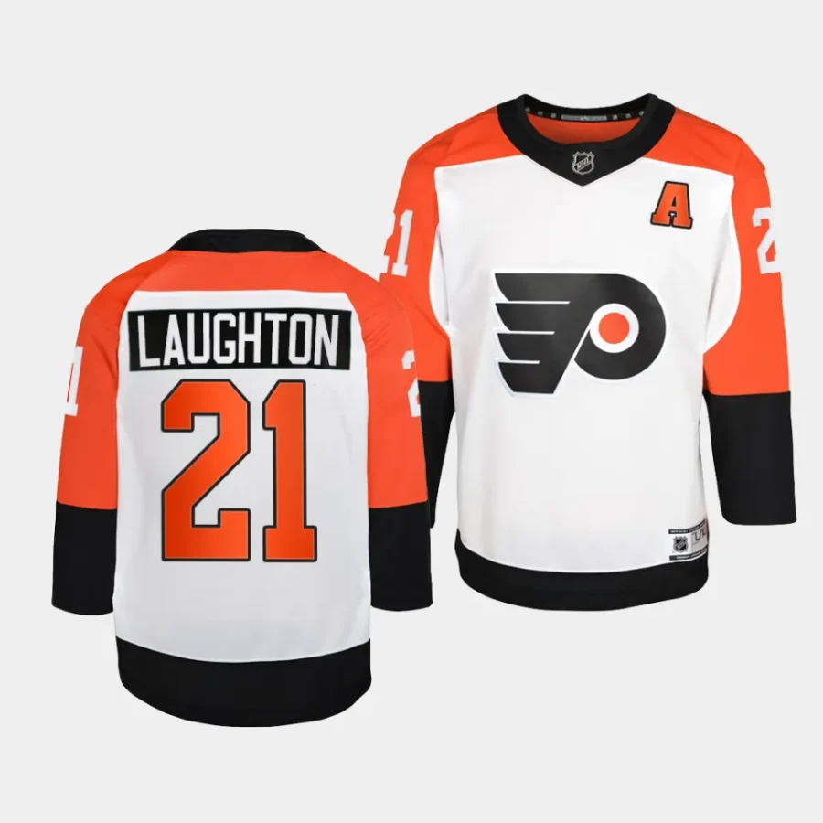 scott laughton flyers white 2023 24away premier player jersey