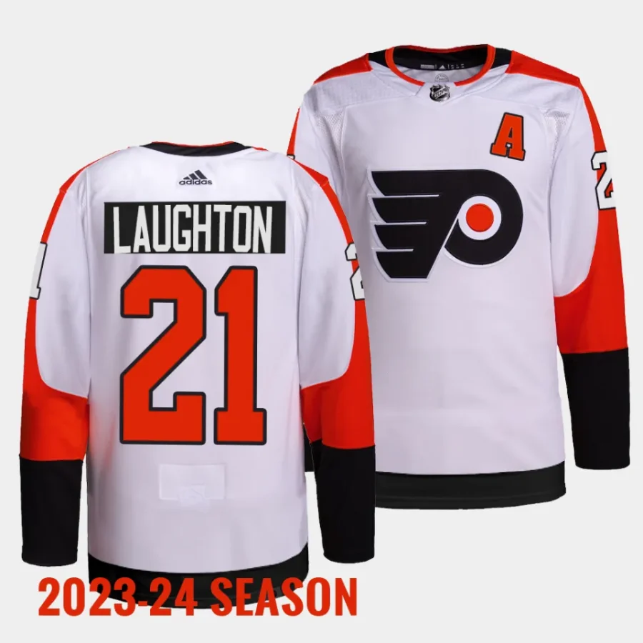 scott laughton flyers white 2023 24away primegreen authentic projersey