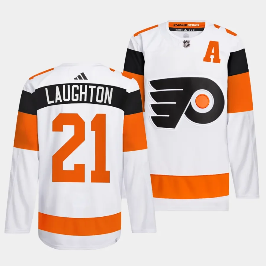 scott laughton flyers white 2024 nhl stadium series authentic pro jersey