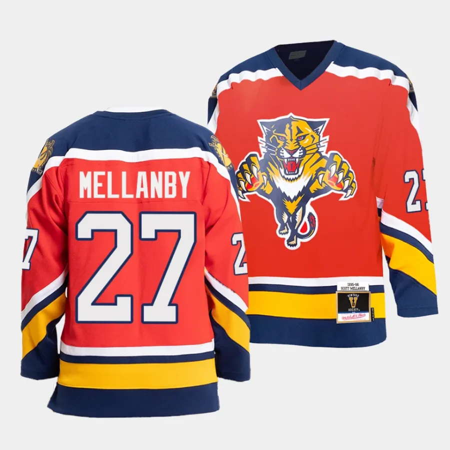 scott mellanby panthers red 95 96 authentic blue line jersey