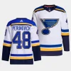 scott perunovich blues white away primegreen authentic projersey