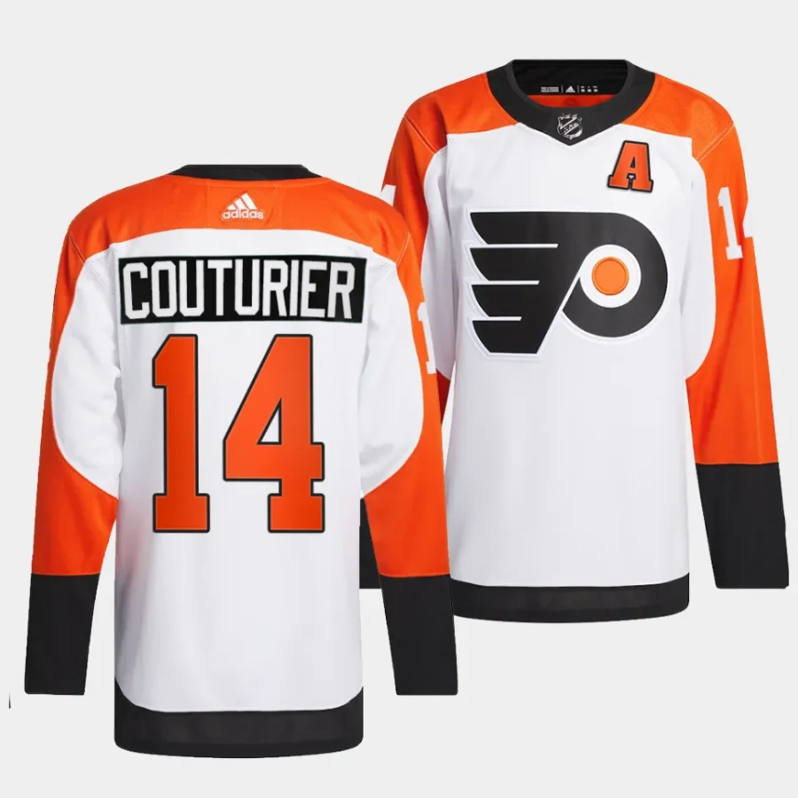 sean couturier flyers white 2023 24authentic away jersey