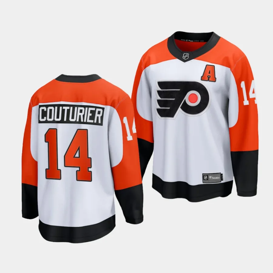 sean couturier flyers white 2023 24away premier jersey