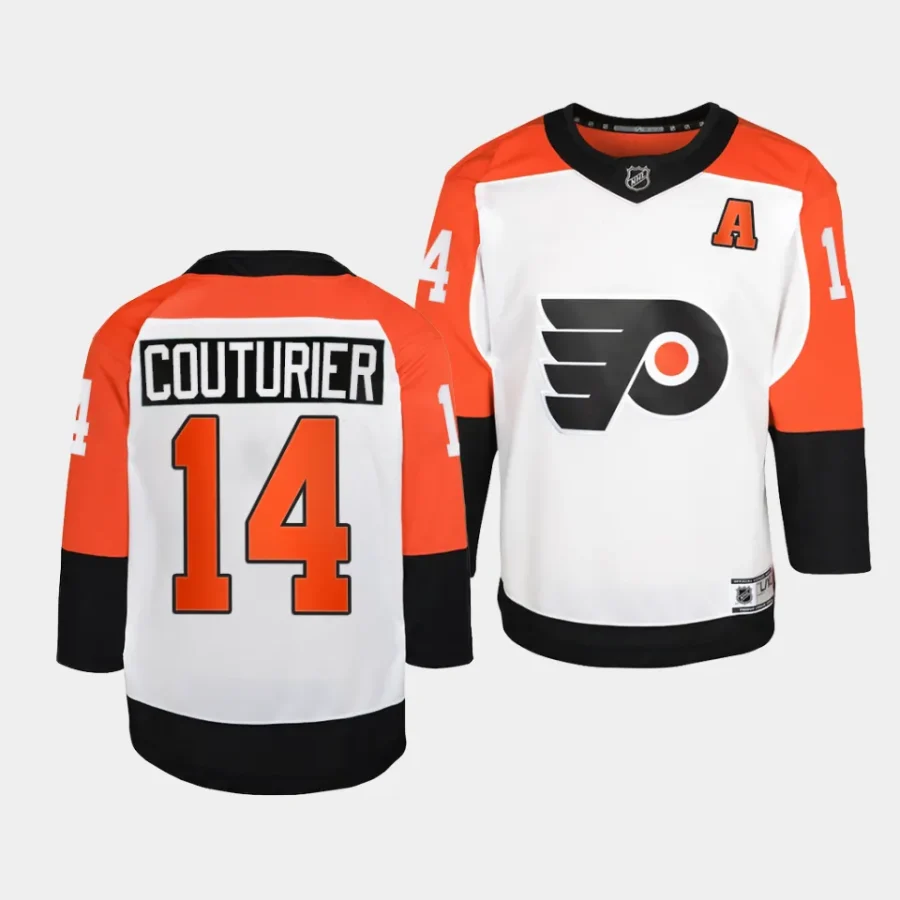 sean couturier flyers white 2023 24away premier player jersey