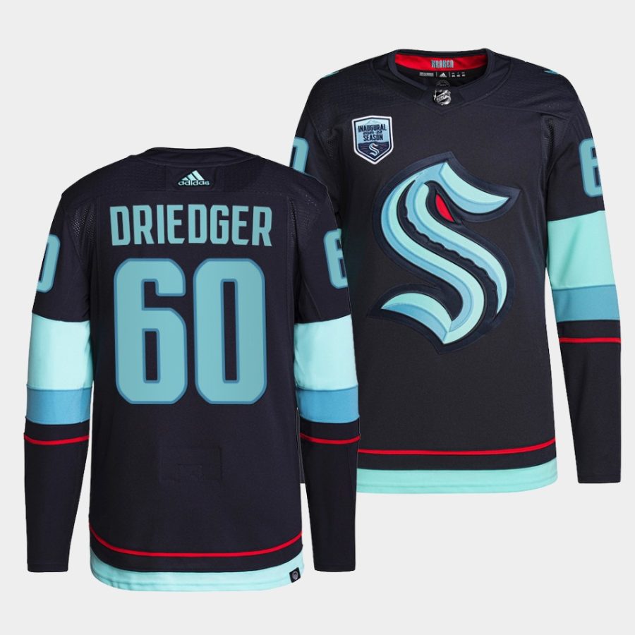 seattle kraken chris driedger 2021 22home navy authentic jersey