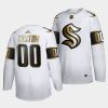 seattle kraken custom golden edition white 2021 expansion draft jersey