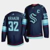 seattle kraken primary logo navy authentic jersey