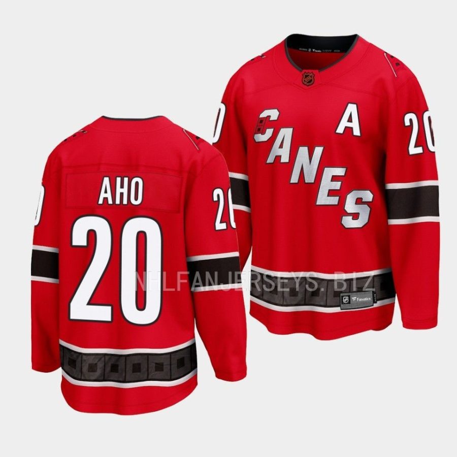 sebastian aho hurricanes red 2022special edition 2.0 breakaway jersey