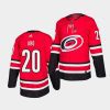 sebastian aho hurricanes red home authentic jersey