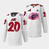 sebastian aho hurricanes white 2023 kids day warmup jersey