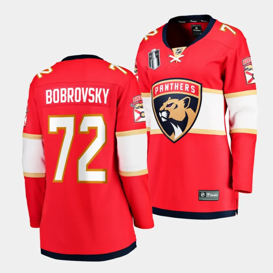 sergei bobrovsky panthers red 2023 stanley cup final women jerseys