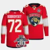 sergei bobrovsky panthers red 30th anniversary authentic home primegreenjersey