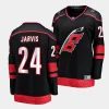 seth jarvis hurricanes black home women jerseys