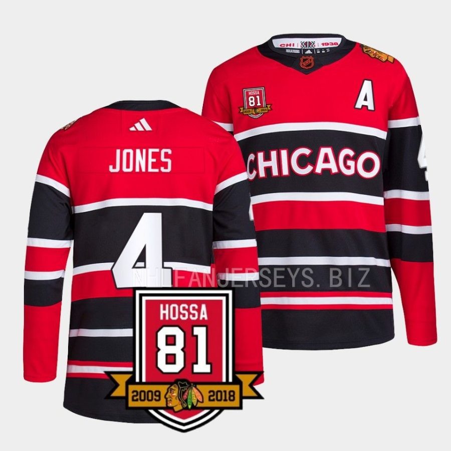 seth jones blackhawks red only one 81 reverse retro 2.0 jersey