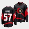 shane pinto senators black special edition 2.0 breakaway player jersey