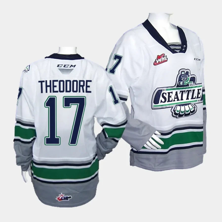 shea theodore seattle thunderbirds 2023 whl championship whitereplica jerseys