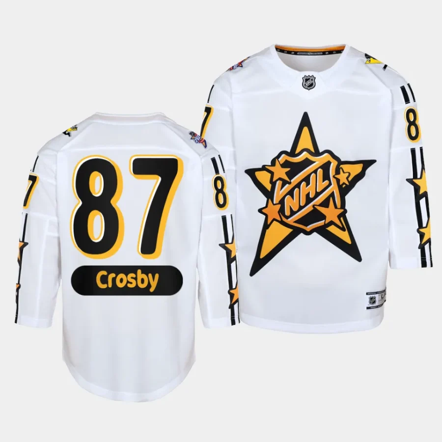 sidney crosby penguins 2024 nhl all star game youth white jersey