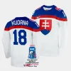 slovakia andrej kudrna 2023 iihf world championship white home jersey