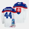 slovakia mislav rosandic 2023 iihf world championship white home jersey