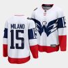 sonny milano capitals white 2023 nhl stadium series breakaway player jersey