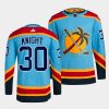 spencer knight panthers blue 2022reverse retro 2.0 authentic primegreen jersey