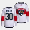 spencer knight panthers white away primegreen jersey