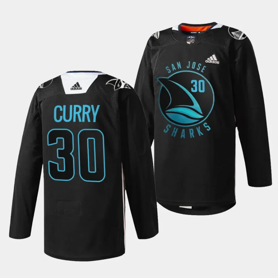 stephen curry sharks black 2023warriors special edition jersey