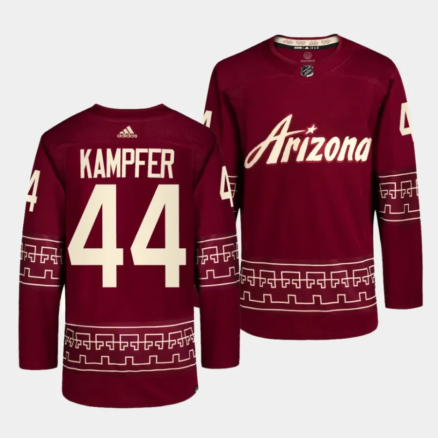 steven kampfer coyotes red 2022 23alternate authentic pro jersey