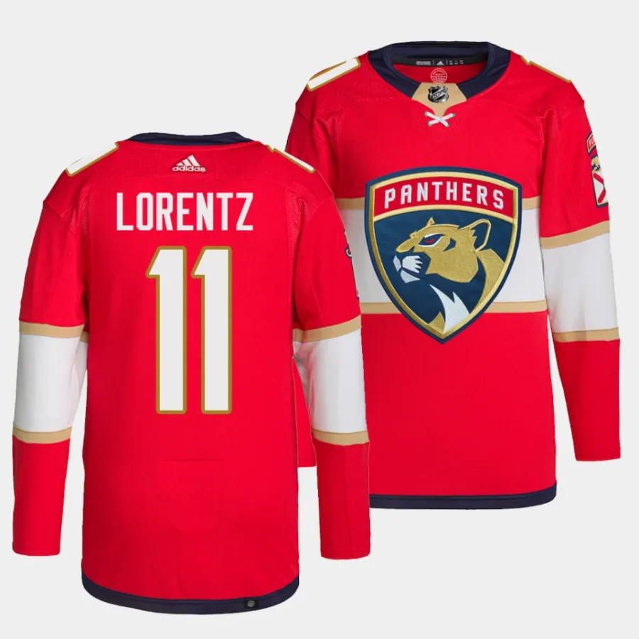 steven lorentz panthers red home authentic pro primegreenjersey