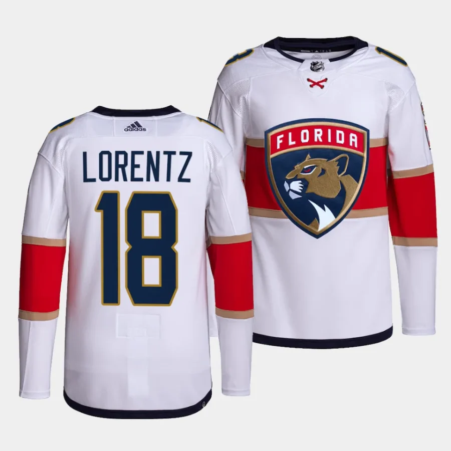 steven lorentz panthers white away primegreen jersey