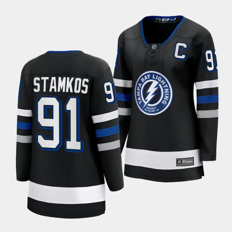 steven stamkos lightning black alternate women jerseys