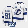 steven stamkos lightning white 30th anniversary away jersey