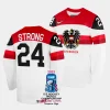 steven strong australia 2023 iihf world championship home white jersey