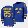 sweden elmer soderblom 2021 iihf world junior championship blue away jersey