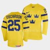 sweden milton oscarson 2023 iihf world junior championship yellow home jersey