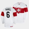 switzerland mischa ramel 2023 iihf world junior championship white jersey