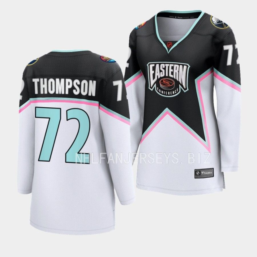 tage thompson sabres black 2023 nhl all star eastern conference womenjersey