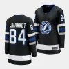 tanner jeannot lightning black alternate women jerseys