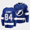 tanner jeannot lightning blue home breakaway player jersey