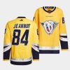 tanner jeannot predators yellow 2022reverse retro 2.0 authentic primegreen jersey