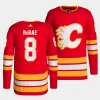 tate mcrae flames red authentic home primegreen jersey